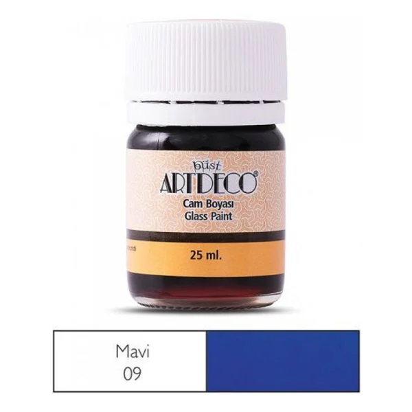 Artdeco Cam Vitray Boyası 25 Ml. 09 Mavi - Görsel 3
