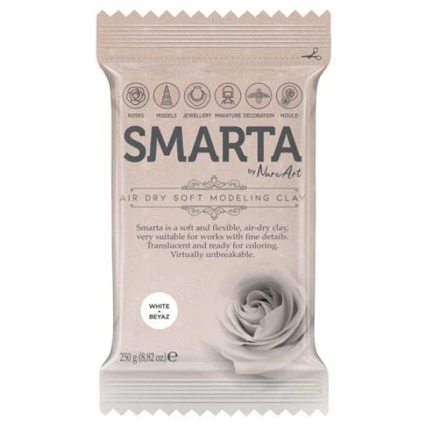 Smarta 250 Gr Beyaz Modelleme Hamuru - Görsel 4