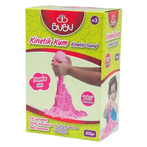 Bubu 500 Gr Pembe Kinetik Kum - Görsel 2