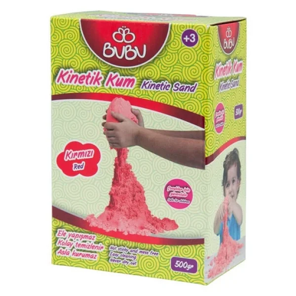 Bubu 500 Gr Kırmızı Kinetik Kum - Görsel 2