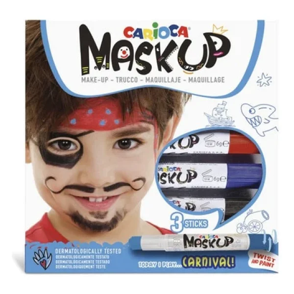 Carioca Mask Up Karnaval 3 Renk Yüz Boyası - Görsel 8