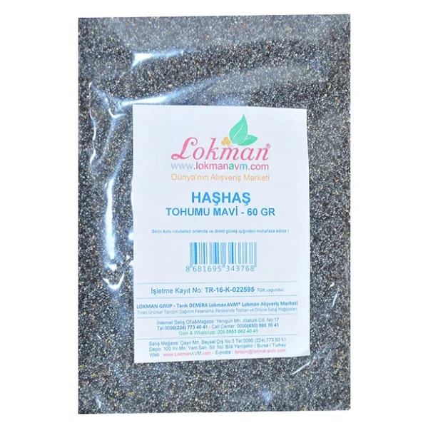 Haşhaş Tohumu Mavi 60 Gr Paket - Görsel 2