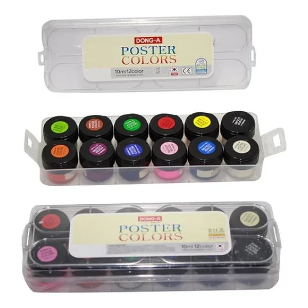 Dong-A Poster Colors 15 Ml 12 Renk Guaj Boya - Görsel 3