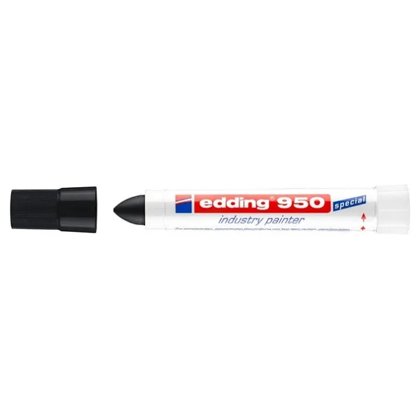 Edding 950 Siyah Endüstri Marker Kalemi - Görsel 7