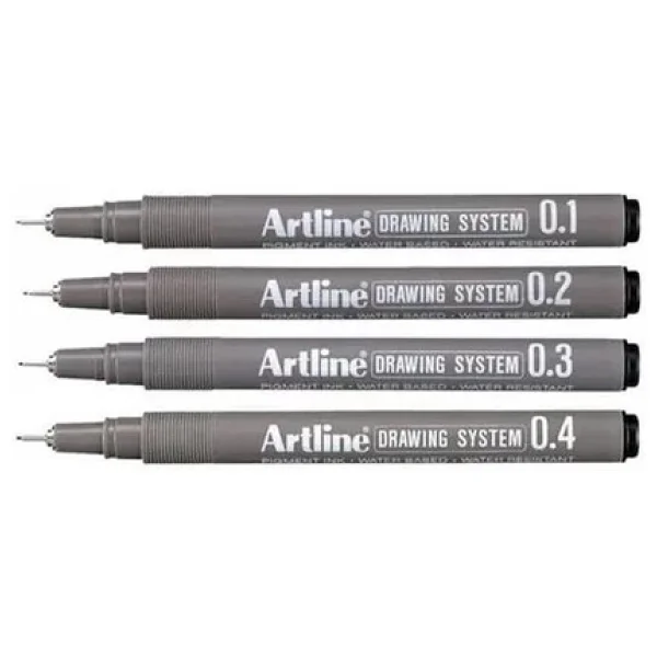 Artline Teknik Çizim Kalemi 4lü Set 1 - Görsel 5