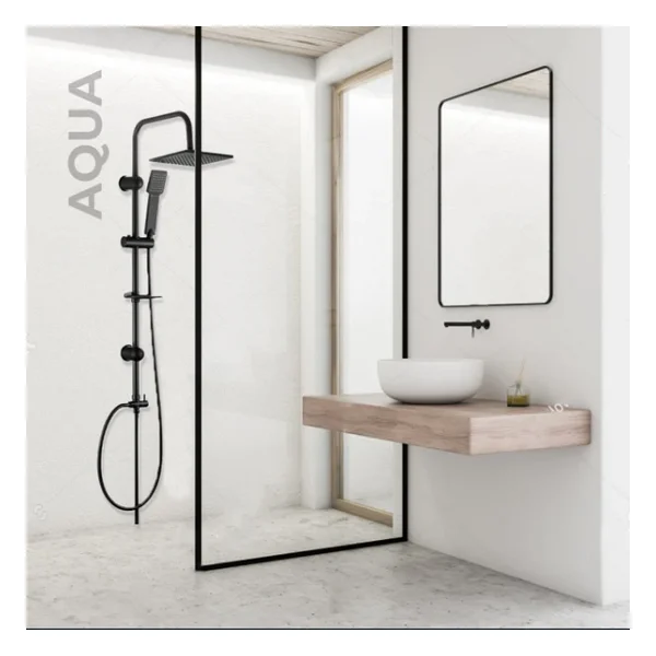 Newarc 440536 Aqua Siyah Duş Seti - Görsel 4
