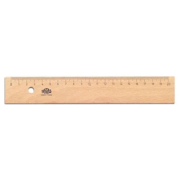 Hatas 20 Cm Tahta Cetvel - Görsel 3