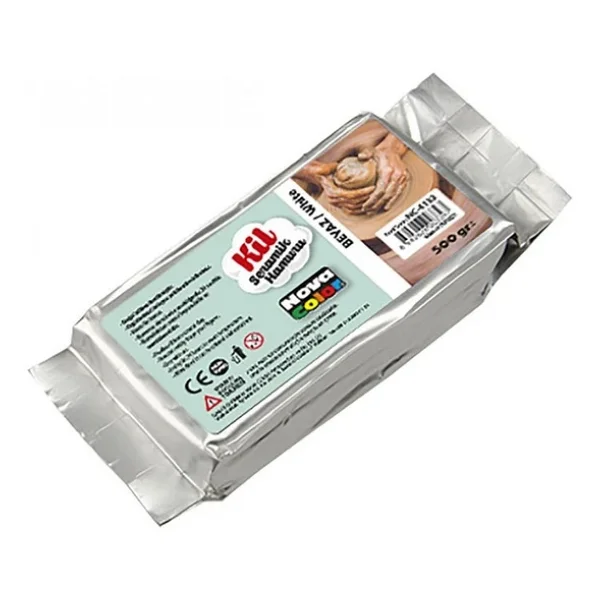 Nova Color Nc-4133 500 Gr Beyaz Seramik Hamuru - Görsel 3