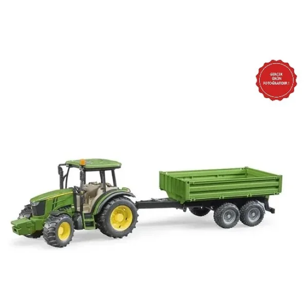 Bruder John Deere 5115m Traktör Ve Römork Br02108 - Görsel 3