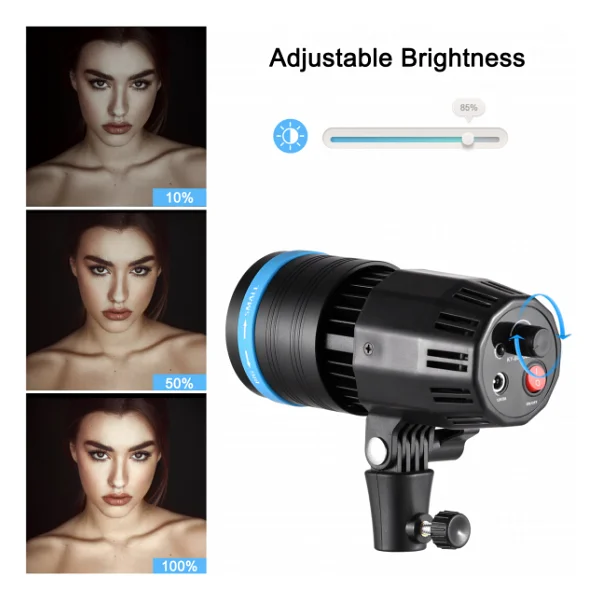 Deyatech 50w 5500k Kompakt Odaklama Video Işığı Fotoğraf Spot Işığı Video Ve Dövme Işıgı - Görsel 4