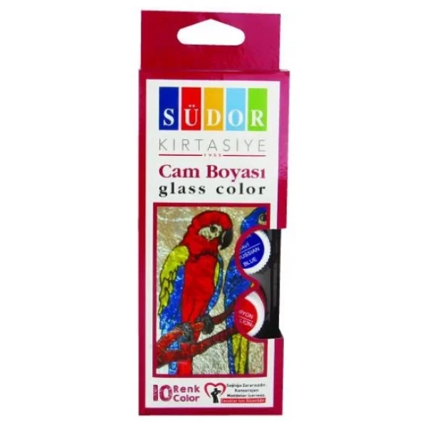 Südor 15 Ml 10 Renk Su Bazlı Cam Boyası - Görsel 3