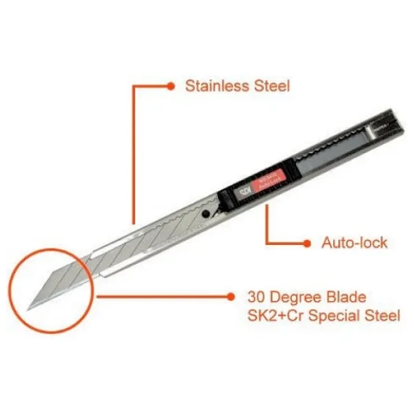 Sdı 0439c Metal Gövde Dar Maket Bıçağı - Görsel 4