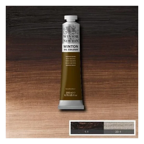 Winsor & Newton Winton 200 Ml 676 Vandyke Brown Yağlı Boya - Görsel 6