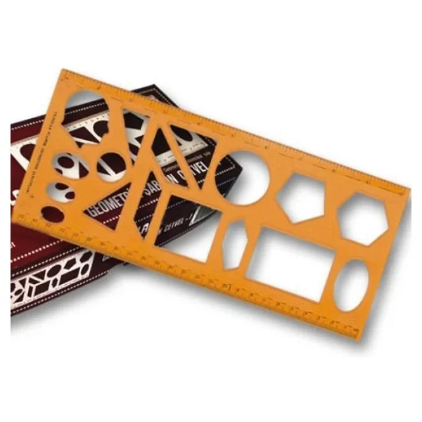 Yıldızlar Geometrik Şablon Cetvel 25 Cm. - Görsel 5