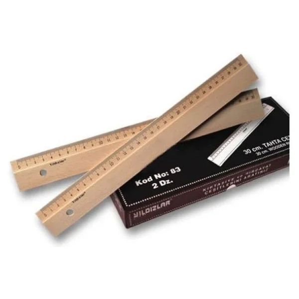 Yıldızlar 30 Cm. Tahta Cetvel - Görsel 3