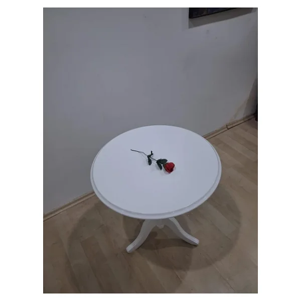 Fiskos St 17748 Baba Ayak Model Parlak Kayin Arslan Ayak Mdf Tabla Parlak Beyaz - Görsel 7