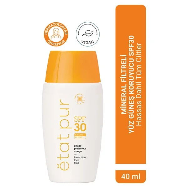 Etat Pur Protective Fluide Mineral 40 Ml 30 Faktör Güneş Kremi - Görsel 5