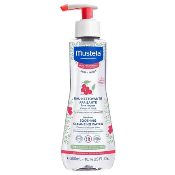 Mustela Soothing Cleansing Water Çok Hassas Ciltler İçin Temizleme Suyu 300 Ml - Görsel 3