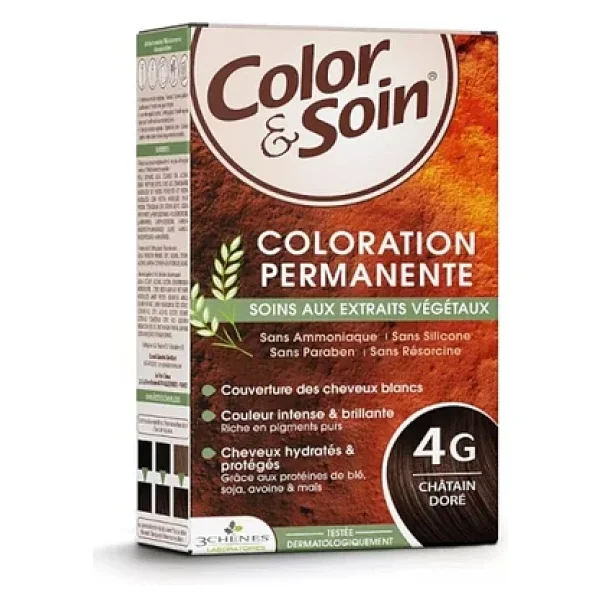 Color Soin Organik 4g Golden Chestnut Saç Boyası - Görsel 4