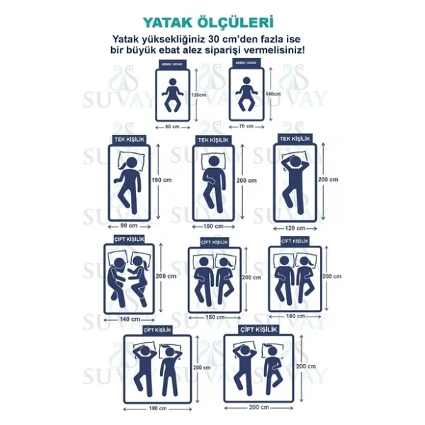 Suvay Micro Su Sivi Gecirmez Alez Tek Ve Cift Kisilik Beyaz Yatak Koruyucu Alez - Görsel 3