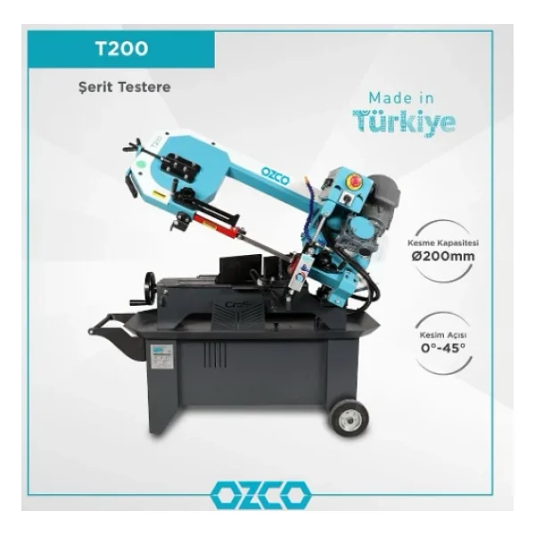 Craft T200 850 W Tezgahlı Şerit Testere - Görsel 2