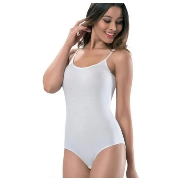 Tutku 0148 Likralı İp Askılı Kadın Çıtçıtlı Body - Görsel 7