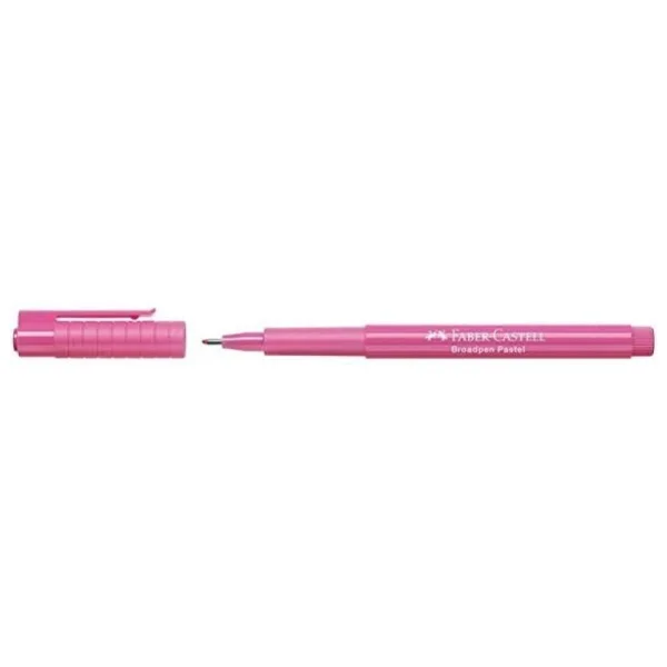 Faber-Castell 1554 Broadpen Pembe Keçeli Kalem - Görsel 7