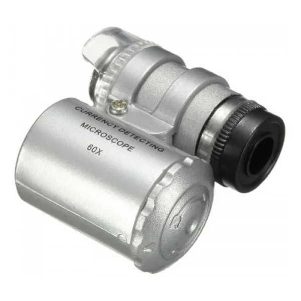Iphone5 İçin Uyumlu Kapaklı Lens Mikroskop Taşınabilir Mini Cep Boyutu LED Mikroskop - Görsel 4