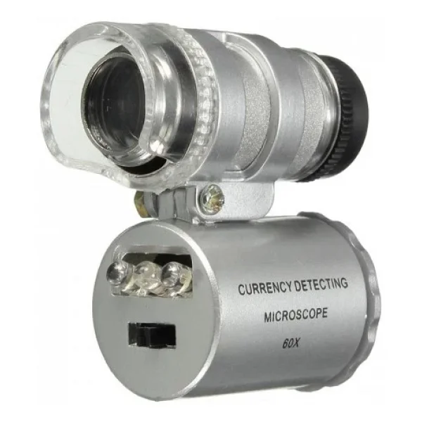 Iphone5 İçin Uyumlu Kapaklı Lens Mikroskop Taşınabilir Mini Cep Boyutu LED Mikroskop - Görsel 3
