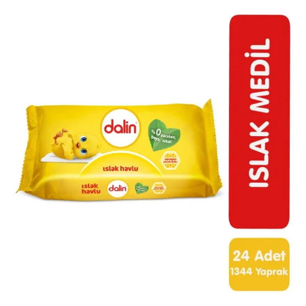 Dalin 56 Yaprak 24'lü Paket Islak Mendil - Görsel 4