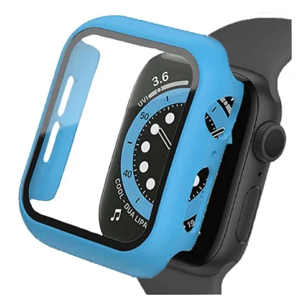 Binano Apple Watch 8 41mm Sense Kasa Ve Ekran Koruyucu Açık Mavi - Görsel 3
