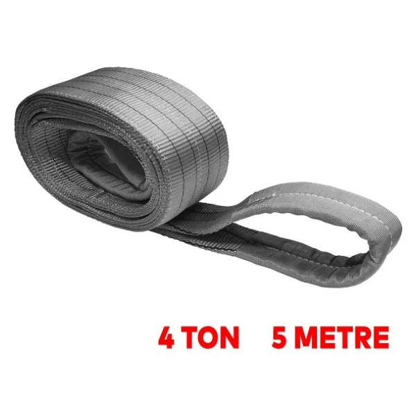 Sapan Polyester Spanzet 4 Ton 5 Metre Gri Saglam Yuk Kaldirma Tasima Indirme Halat - Görsel 2