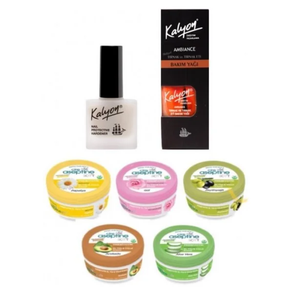 Kalyon Tırnak Sertleştirici+Tırnak Bakım Yağı+Cire Aseptine Krem 30ml 5 Adet Karma - Görsel 3