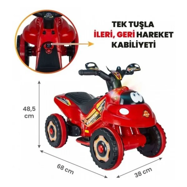 Uj Toys Karınca 6 V Akülü Atv - Görsel 6