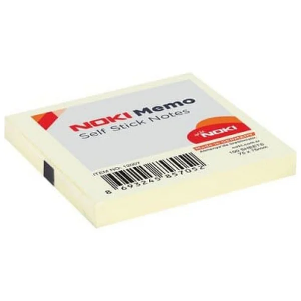 Noki Yapışkanlı Not Kağıdı Memo 100 Yp 75x75 Sarı 12007 - Görsel 4