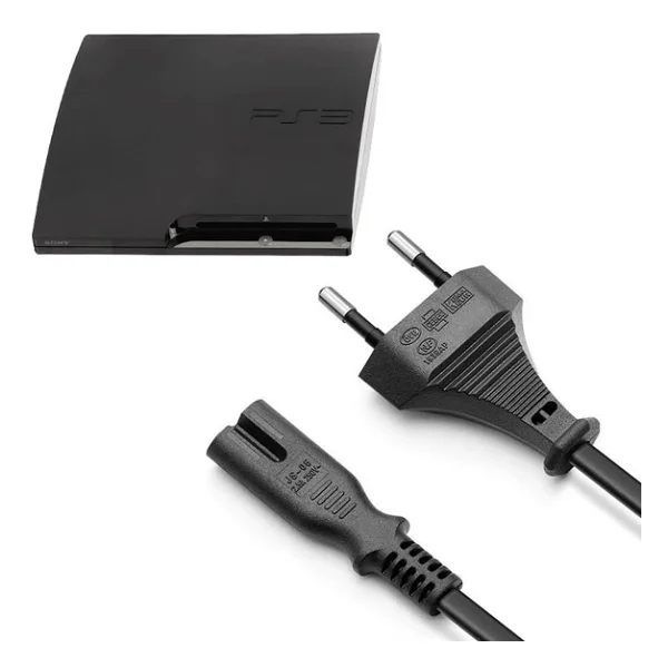 PS3 Slim Guc Kablosu 1.5m Playstation 3 Slim Kasa Uyumlu PS3 Kablo Yedek Parca - Görsel 3