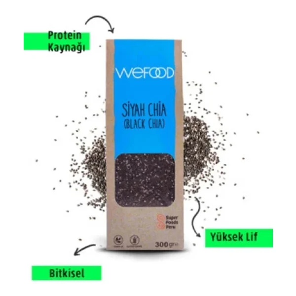 Wefood Glutensiz Siyah Chia 400 Gr - Görsel 4