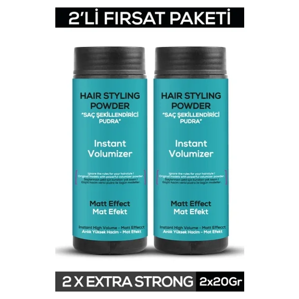 Fontenay Saç Şekillendirici Pudra Toz Wax Mat Effect Mavı 20gr X2 - Görsel 4