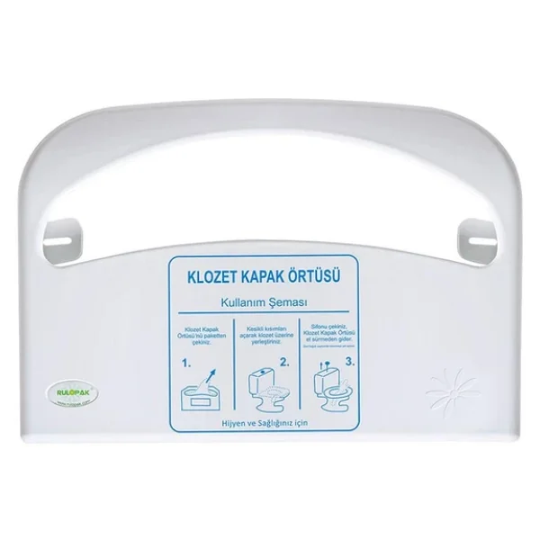 Rulopak Klozet Kapak Örtüsü Dispenseri Beyaz - Görsel 8