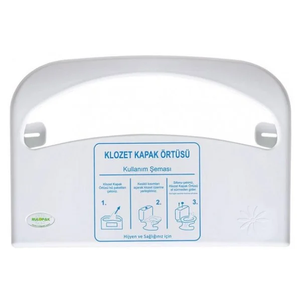 Rulopak Klozet Kapak Örtüsü Dispenseri Beyaz - Görsel 9
