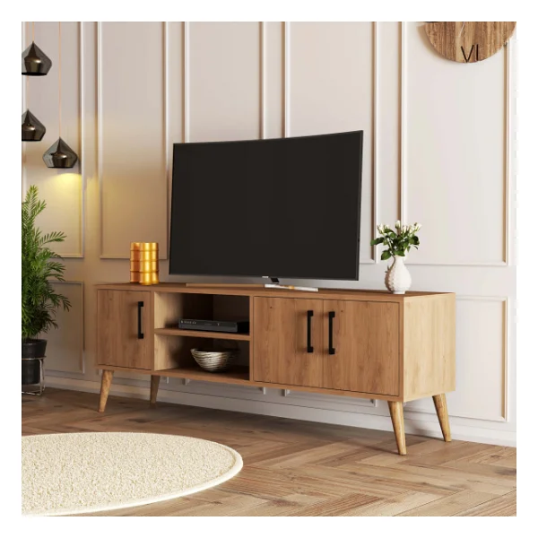 Mezza 1586 Exxen 150 Cm (Ahşap Ayaklı) TV Ünitesi Sepet - Görsel 3