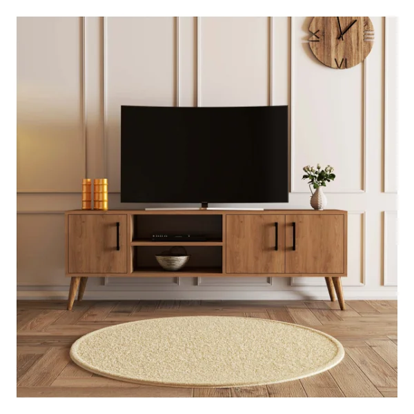 Mezza 1586 Exxen 150 Cm (Ahşap Ayaklı) TV Ünitesi Sepet - Görsel 6