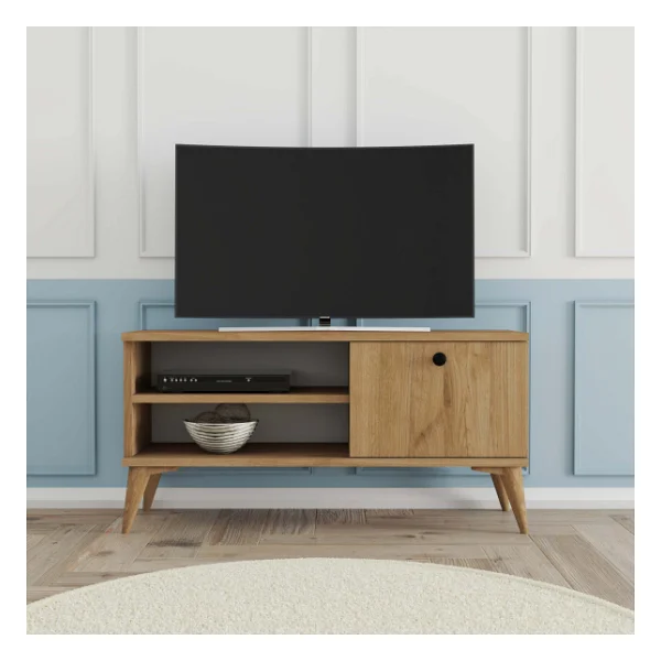 Mezza 1552 Retro TV Ünitesi 90 Cm Sepet Renk - Görsel 6