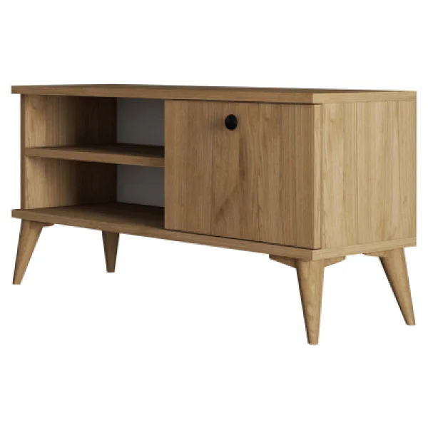Mezza 1552 Retro TV Ünitesi 90 Cm Sepet Renk - Görsel 7