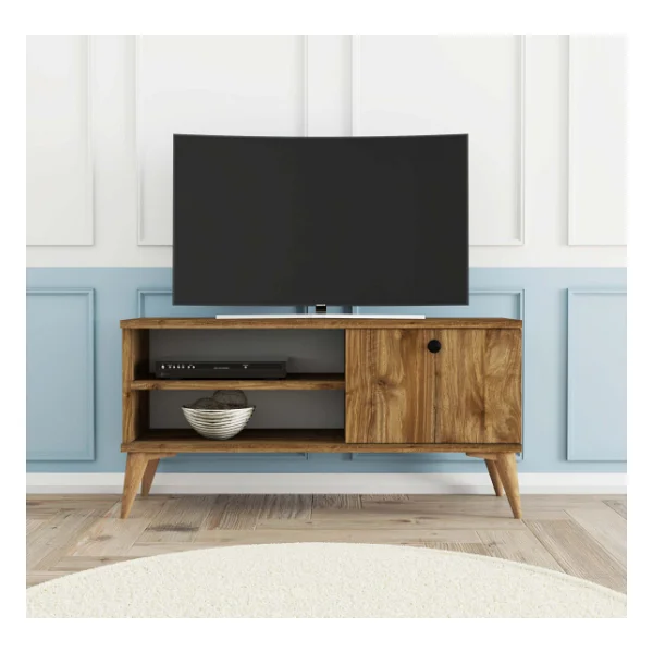 Mezza 1550 Retro TV Ünitesi 90 Cm Amalfi Rengi - Görsel 6