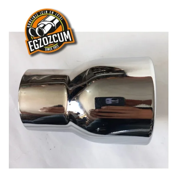 50 Mm. Motosiklet (Motorsiklet) Minik Nikelaj Sesli Egzoz Eksoz Ucu - Görsel 2