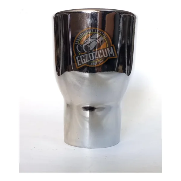 50 Mm. Motosiklet (Motorsiklet) Minik Nikelaj Sesli Egzoz Eksoz Ucu - Görsel 3