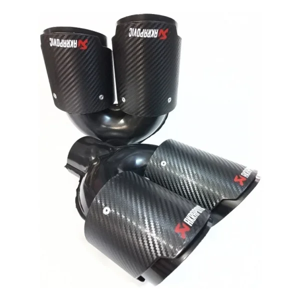 Akrapovic 90 Mm Uyumlu Çift Çıkış Sag Sol Takım Karbon Kaplama Egzoz Ucu - Görsel 2