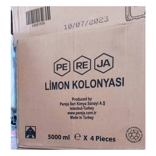 Pereja Limon Çiçeği 80 Derece Bidon Kolonya 5 Lt - Görsel 5