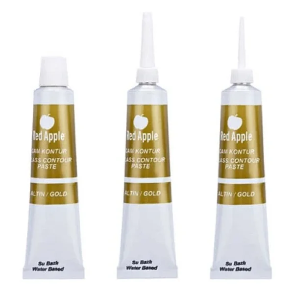 Red Apple Cam Kontur Boyası 25 Ml Altın - Görsel 4